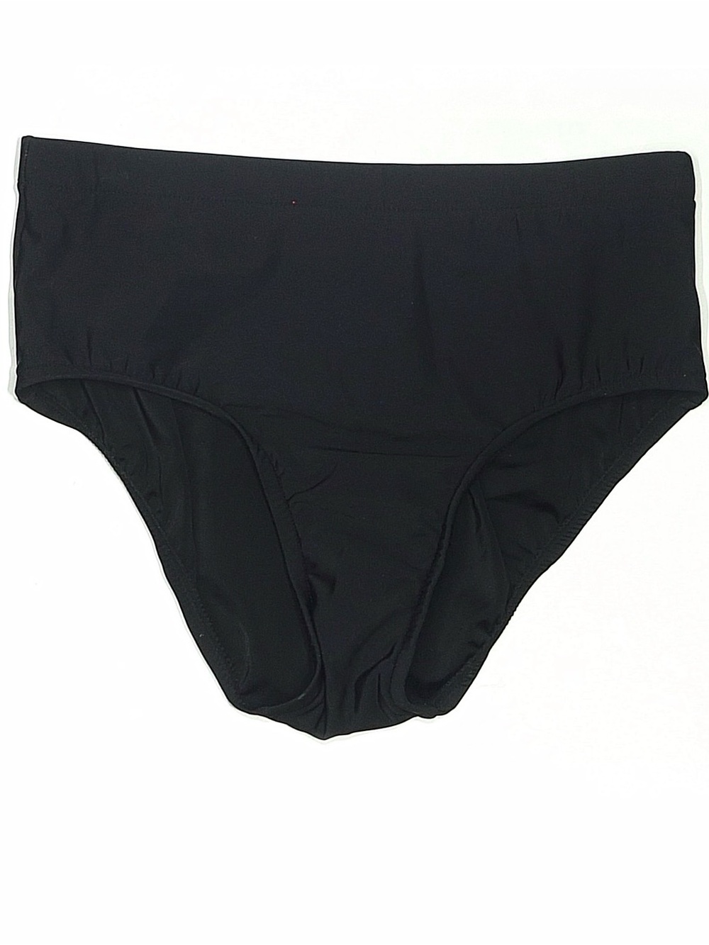 Swim Solutions Women's High Waist Bikini Bottom in Black NWT